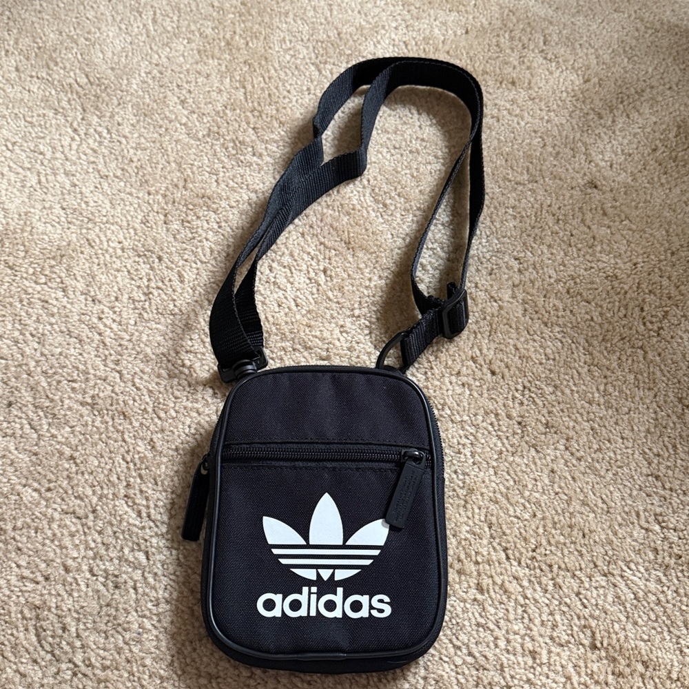 Adidas Black and White Belt Bag - Picture 3 of 5